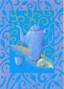 Peinture de Korfano Art: En bleu