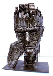 Sculpture de thierry benenati: MORAL D’ACIER