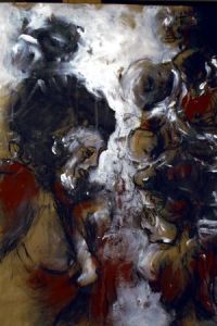 Peinture de michel martin: la chute