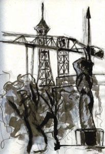 Peinture de michel martin: palais de Tokyo