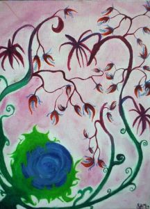 Peinture de Sabrina Cornay: Plante Vitale