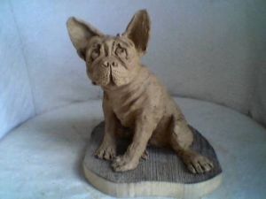 Sculpture de orla: le bouldogue francais