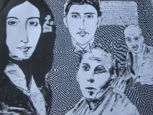 Dessin de Sonhaya: Sand Proust Celine Cohen