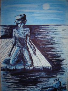 Dessin de lacrima: au bord du monde