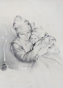 Peinture de marie sauvage: reconfort