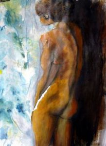 Peinture de michel martin: attente