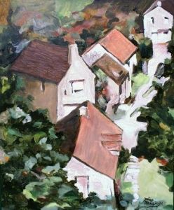 Peinture de brice malezieux: Ancien moulin