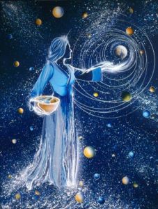 Peinture de CATHERINE LESECQ: La semeuse