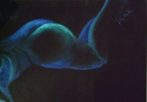 Peinture de Noelle Prely: Nu a plat ventre