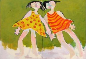 Peinture de Mauricette Kuhn: On plane