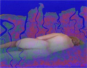 Art_numerique de Bruno Lemenuel: Eve bleue