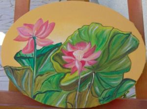 Peinture de Annick KRNETA : LES LOTUS