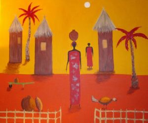 Peinture de isabelle sallet : afrique