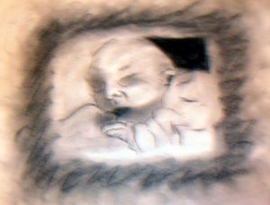 Oeuvre de VANESSA DIEZ: PROTECTION MATERNELLE ET DON DE SOI