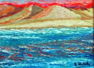 Peinture de Catherine Dutailly: Au dela des dunes