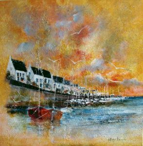 Peinture de MICHEL LAROCHE: PHARE A L'IODE