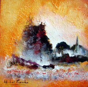 Peinture de MICHEL LAROCHE: CREPUSCULE