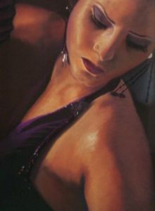 Dessin de Elisabeth Nardoux: Danseuse de tango