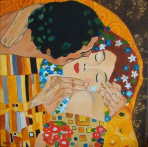 Peinture de Adelina: Le Baiser - morceau choisi