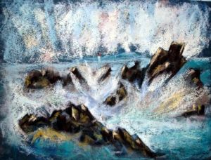Peinture de michel martin: eclat de mer1