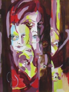 Peinture de Agnes M: Autoportrait