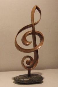 Sculpture de Christian DOUARD: Cle de Sol