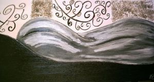 Peinture de Corinne BIHAN MARTEL: alanguie