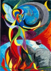 Peinture de PASCAL JULIAN GARCIA: DEESSE DU VIN