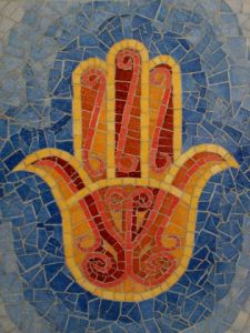 Mosaique de Alexandre: Main de Fatma