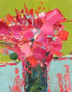 Peinture de SOPHIE BOURGON: Bouquet POP