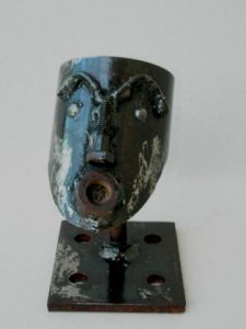 Sculpture de medora: Tête africaine I