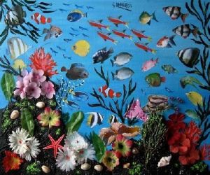 Collage de DARRIEUX: Fonds marins-12