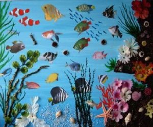 Collage de DARRIEUX: Fonds marins-11