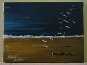 Peinture de orbinot yohann: clair de lune