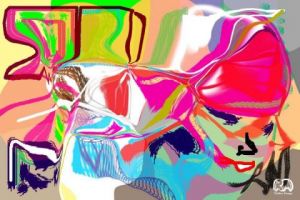 Art_numerique de Richard Miossec: La gitane