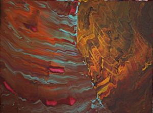 Peinture de jerome vericel: planete