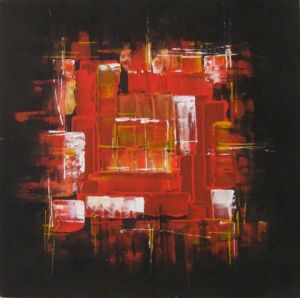 Peinture de dan: feu