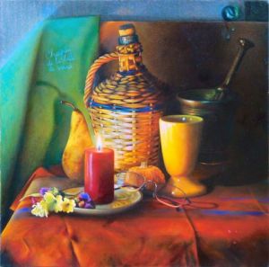 Peinture de Gilles Paul ESNAULT: Chagrin de la bille de verre