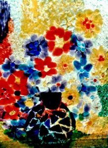 Oeuvre de Mendan: Bouquet  d'anémones