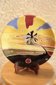 Oeuvre de valerie laugier: Assiette exotique1