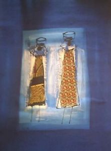 Collage de lucas: Deux femmes - travaux domestiques