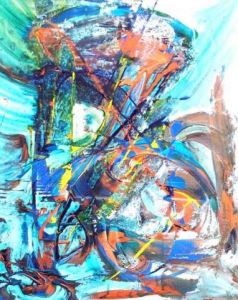 Peinture de Elle Bory : Jardin d' Océan