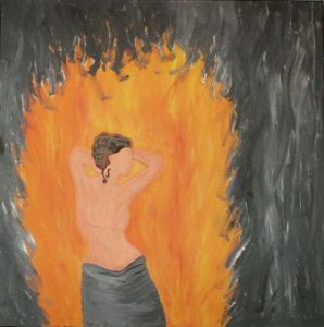 Peinture de Michele Zieser: Après le bain