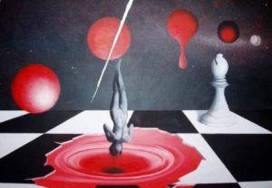 Peinture de Ludo: Echecs et math