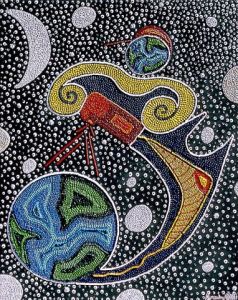 Peinture de Alexandre ABASSI: H/AA/05