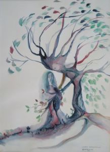 Peinture de Eliette Graf: Arbre enchanteur