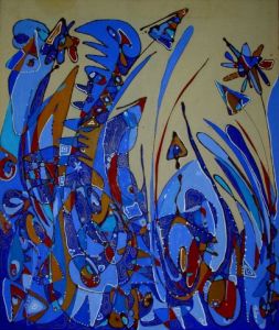 Oeuvre de Lililou: BLEU COMME LES PRES