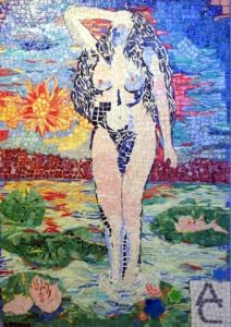 Mosaique de dedecho: la femme pudique