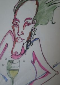 Dessin de anouk: un peu dans le vent