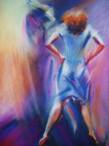 Peinture de FREDERIQUE NALPAS: ENVOL 2 (danse)